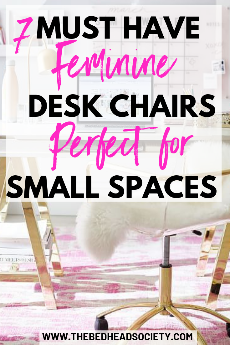 As micro-influencers, and bloggers who work from home, finding the perfect Feminine Desk Chairs Perfect for Small Work Spaces can be tough. We've narrowed it down for you. Click through to find your perfect desk chair match now! Also, don't forget to save, repin and share! -