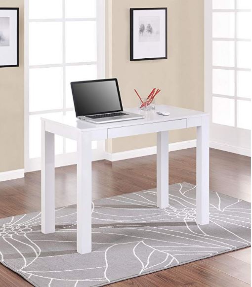 White Desk for small spaces 