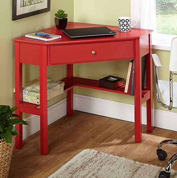 Red Corner Desk