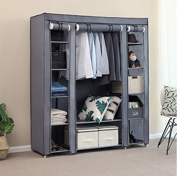 Items You need now to Declutter your Bedroom Closet - Portable Closet Organizer - Organize and declutter your bedroom closet with these items. Click through to find the one thats right for you
