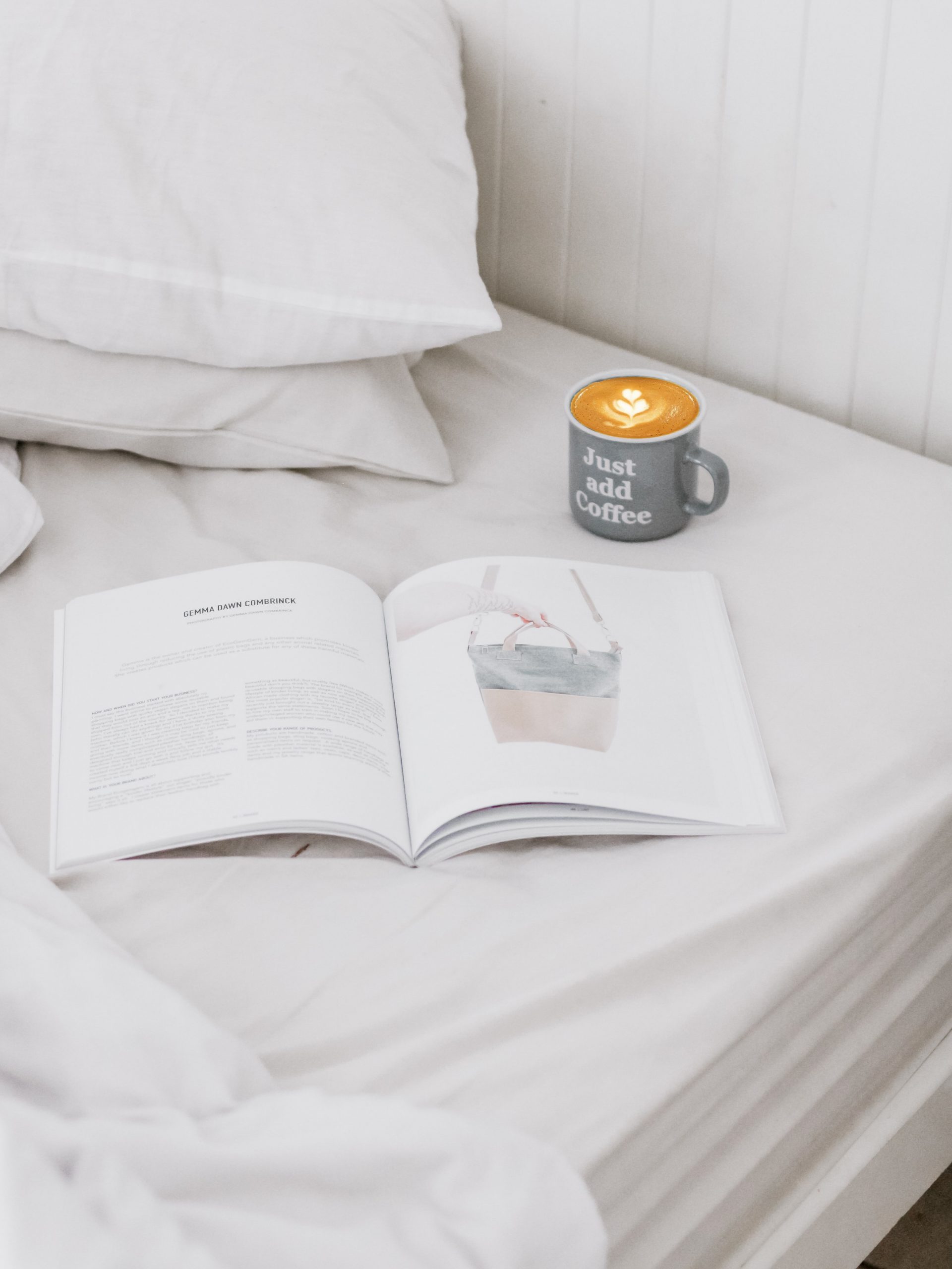 Coffee in bed - Make Mondays Suck Less When Working From Home 